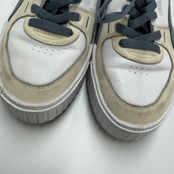 Puma Sneakers Womens 9.5 White Blue Cali Sport Frosted Hike Shoes 380948-02 - Picture 3 of 9